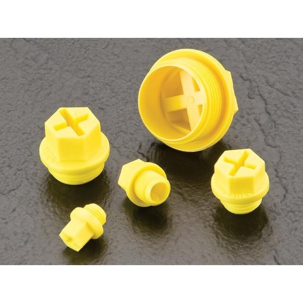 Metric Sealing Plugs, Yellow, Nylon 340 PK