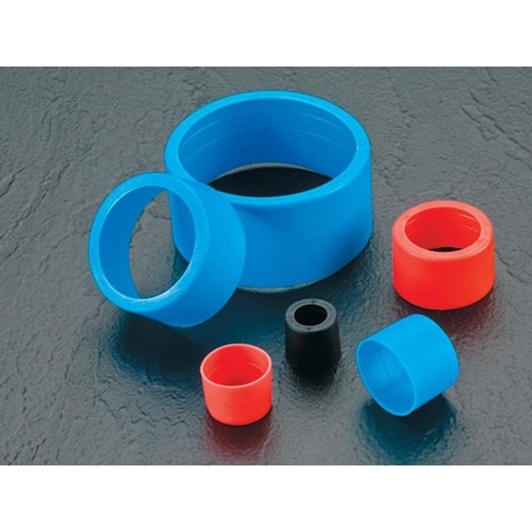 OPEN END THREAD PROTEC, Blue, Orange, Low Density Polyethylene 225 PK