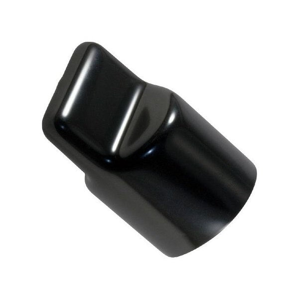 Vinyl Flat Pull-Tab Cap, Black, Red, Vinyl 5000 PK