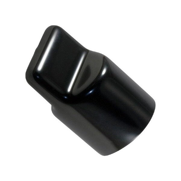 Vinyl Flat Pull-Tab Cap, Black, Red, Vinyl 2000 PK