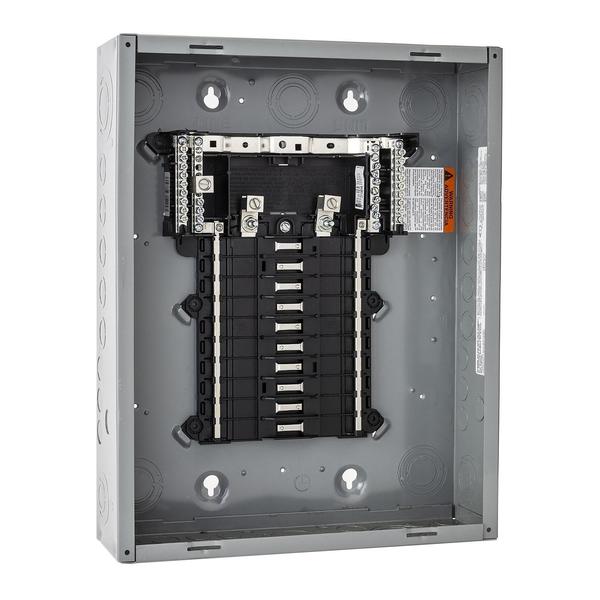 Load Center, 24 Spaces, 200 A Amps, 120/240V AC, QO Circuit Breaker Type