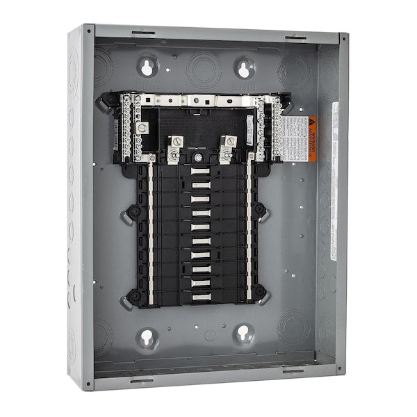 Load Center, 32 Spaces, 125 A Amps, 120/240V AC, QO Circuit Breaker Type