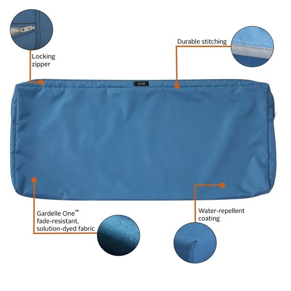 Ravenna Patio Cushion Slipcover, Empire Blue, 48