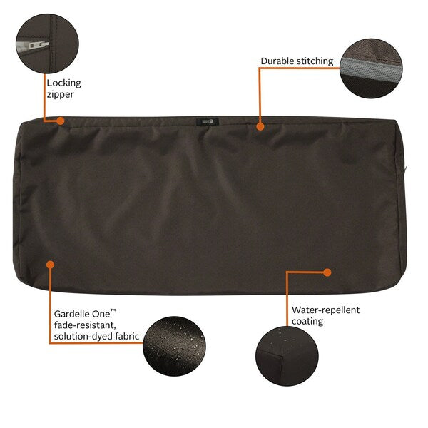 Ravenna Patio Cushion Slipcover, Espresso, 42