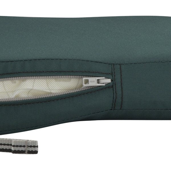 Ravenna Patio Cushion Slipcover, Mallard Green, 17