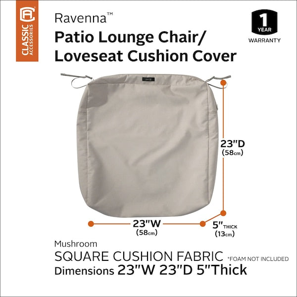 Ravenna Patio Cushion Slipcover, 23