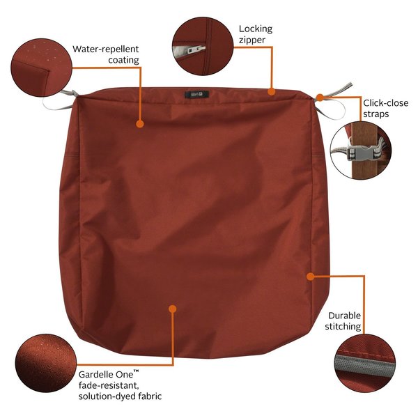 Ravenna Patio Cushion Slipcover, Spice, 21