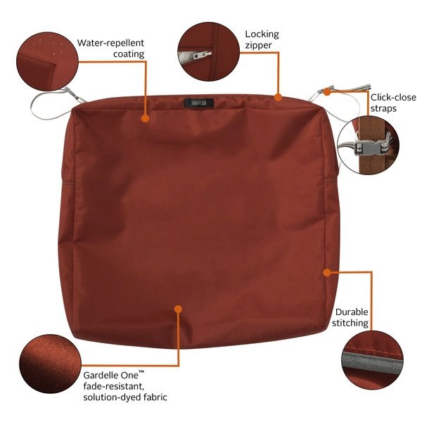 Ravenna Patio Cushion Slipcover, Spice, 21