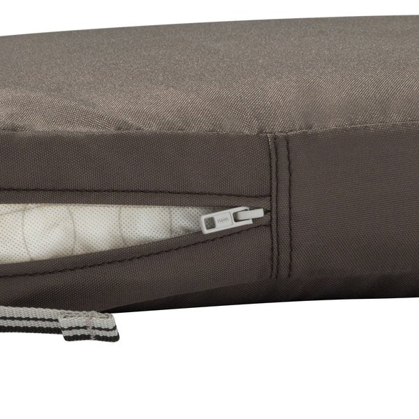 Ravenna Patio Cushion Slipcover, Dark Taupe, 23