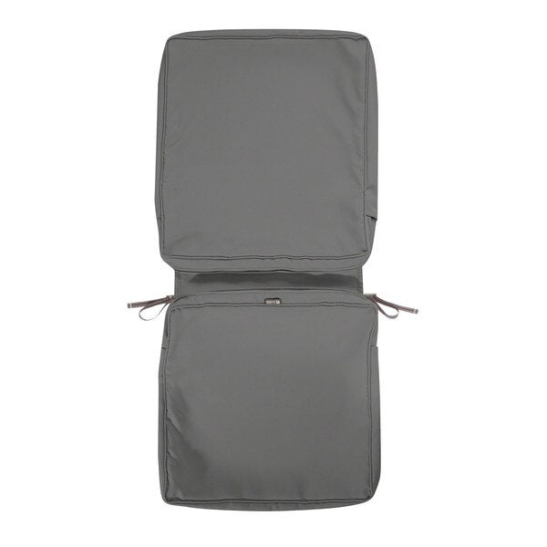 Montlake FadeSafe Chair Cushion Cover, Light Charcoal, 44
