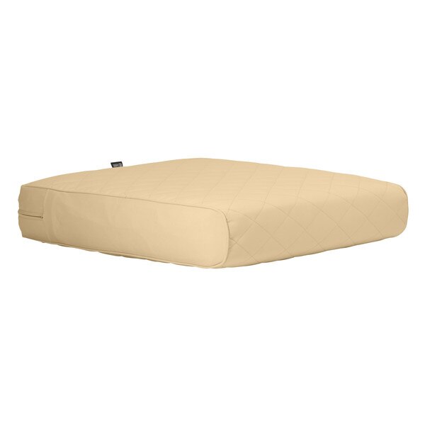 Montlake Quilted Cushion Slipcover, Chamomile, 25