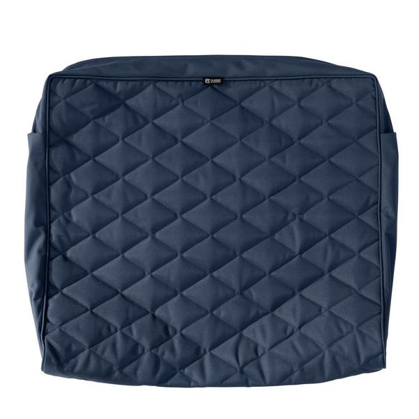 Montlake Quilted Cushion Slipcover, Navy, 21