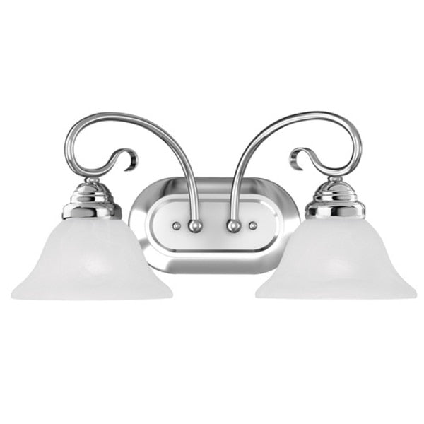 Coronado 2 Light Polished Chrome Bath Vanity