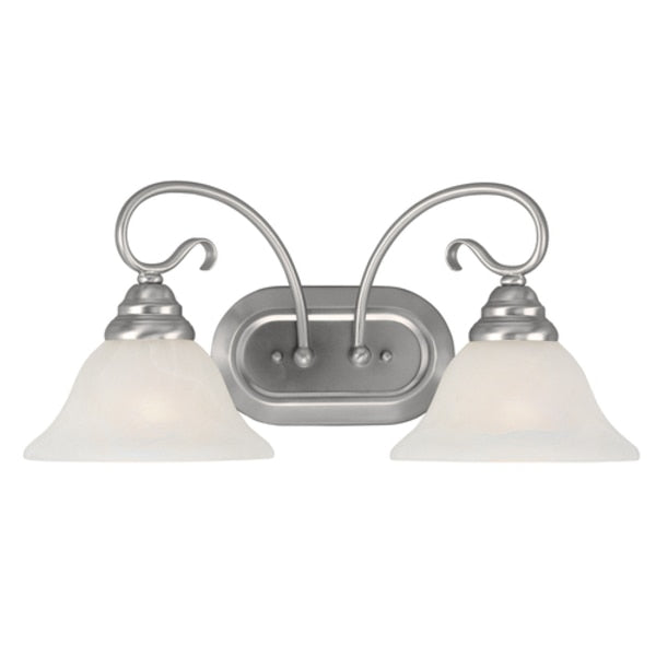 Coronado 2 Light Brushed Nickel Bath Vanity