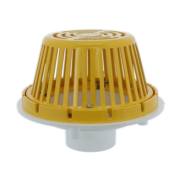 PVC Roof Drain With Aluminum Dome, Fits 4