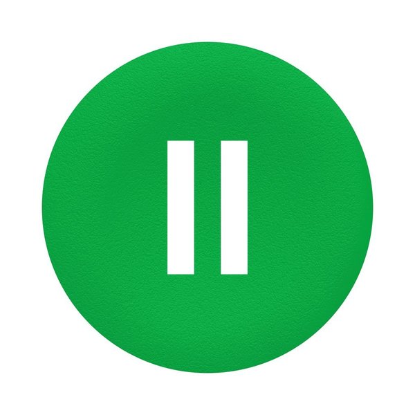 Green cap marked II for circular pushbut