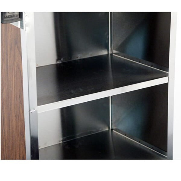 Stainless Steel Enclosed Bussing Cart, 3 Shelf, 300 lb Capacity