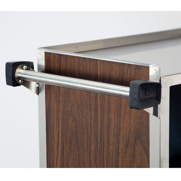 Stainless Steel Enclosed Bussing Cart, 3 Shelf, 300 lb Capacity