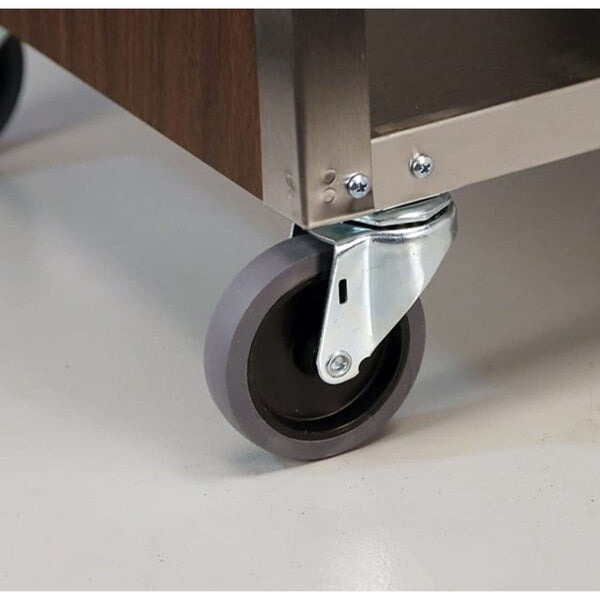 Stainless Steel Enclosed Bussing Cart, 3 Shelf, 300 lb Capacity