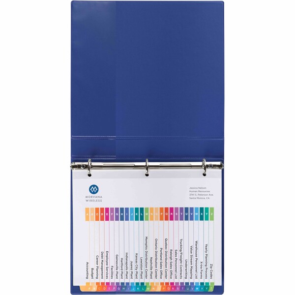 AveryÂ® Ready IndexÂ® Table of Contents Dividers 11125, 26-Tab Set, A-Z