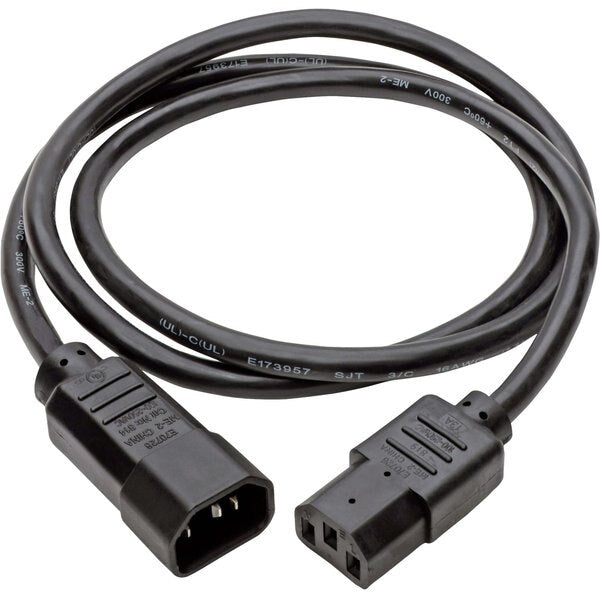 Power Cord, C14 to C13, 13A, 16AWG, 3ft