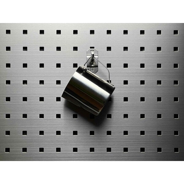 3 In. Single Rod 30 Degree Bend Stainless Steel Pegboard Hook for Stainless Steel LocBoard 3 Pack