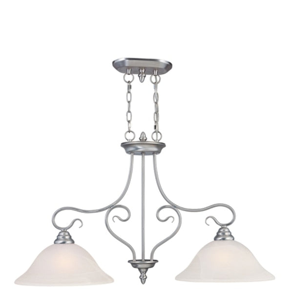 Coronado 2 Light Brushed Nickel Island