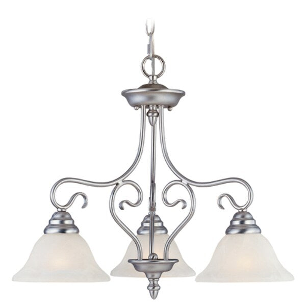 Coronado 3 Light Brushed Nickel Chandeli