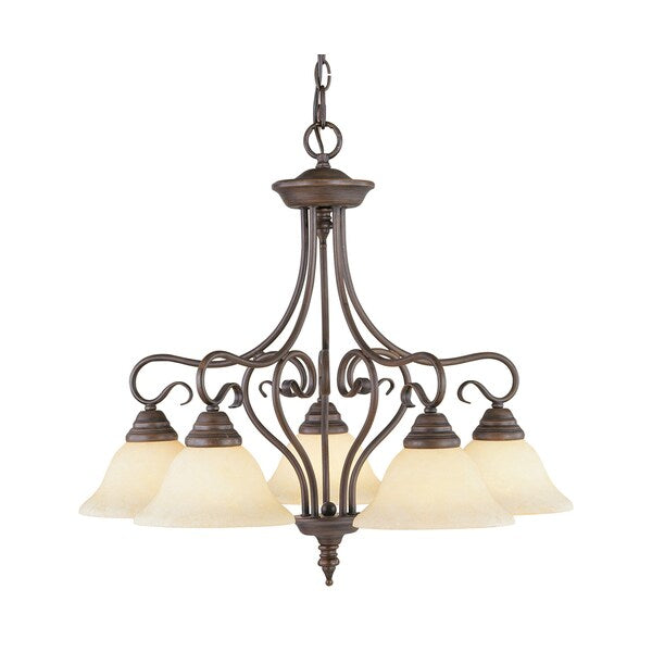 Coronado 5 Light Imperial Bronze Chandelier