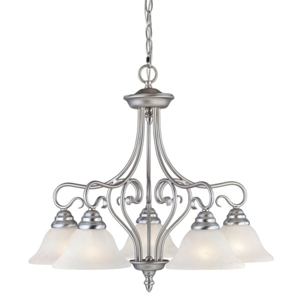 Coronado 5 Light Brushed Nickel Chandeli
