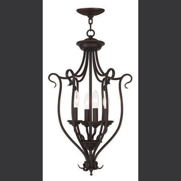 Coronado 4 Light Bronze Foyer Chandelier