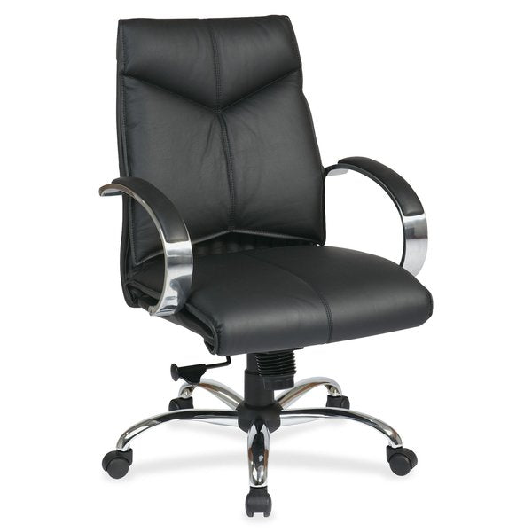 Leather Executive Chair, 16-1/4
