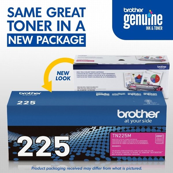 Toner For TN225M, Magenta, 2.2K Pages
