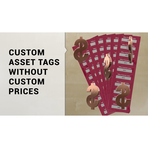 Durable Metallic Asset Tag Labels, PK240