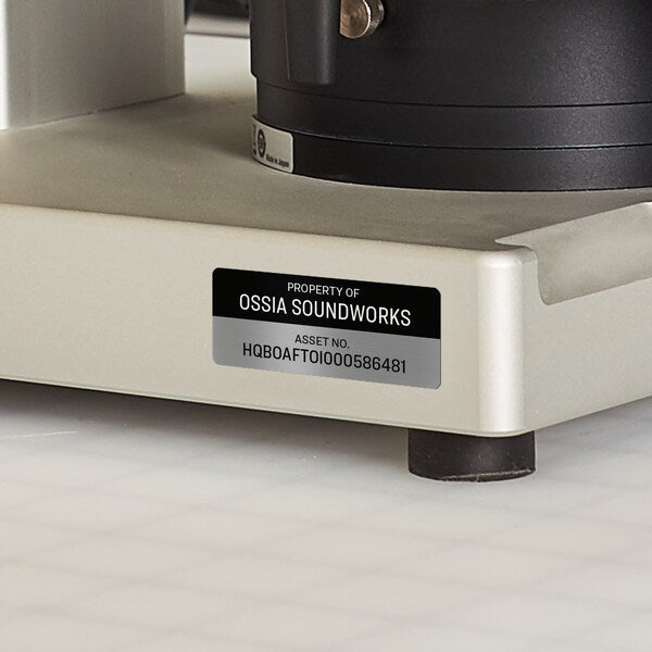 Durable Metallic Asset Tag Labels, PK240