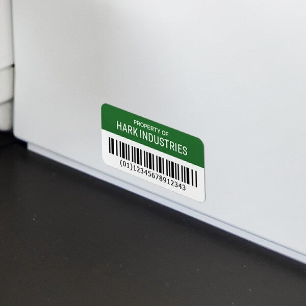 Durable White Asset Tag Labels, La, PK672