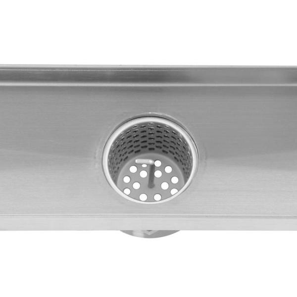 Designlineâ¢ 28 in. Stainless Steel Shower Linear Drain Square Grate