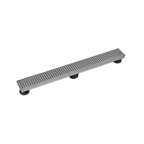Designlineâ¢ 28 in. Stainless Steel Shower Linear Drain Square Grate