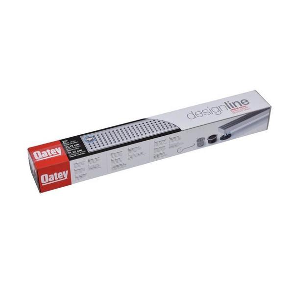 Designlineâ¢ 28 in. Stainless Steel Shower Linear Drain Square Grate