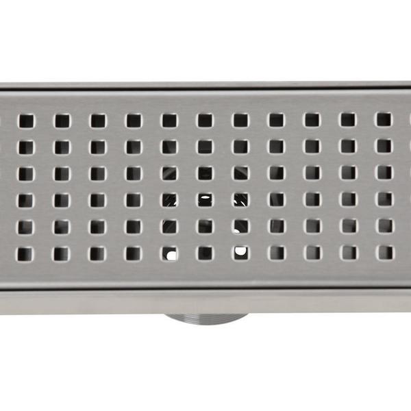 Designlineâ¢ 36 in. Stainless Steel Linear Drain Square Grate