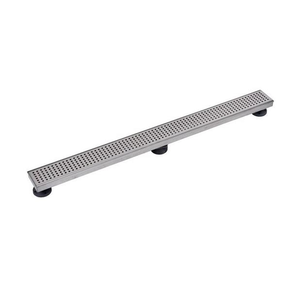Designlineâ¢ 36 in. Stainless Steel Linear Drain Square Grate