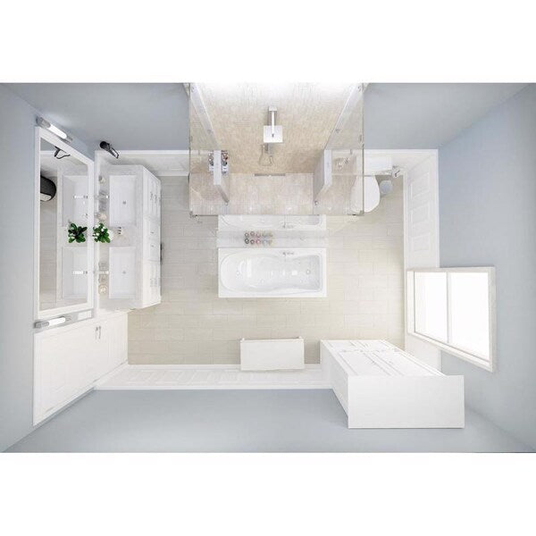 Designlineâ¢ 28 in. Stainless Steel Linear Shower Drain Wave Grate