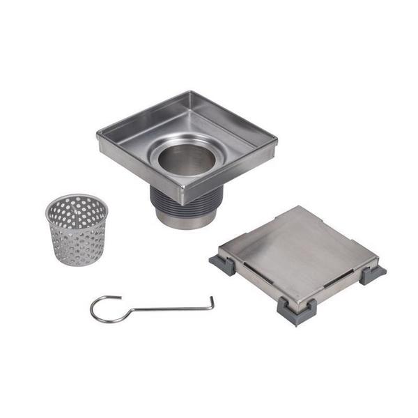 Designlineâ¢ 4 in. x 4 in. Square Drain Tile-in Grate