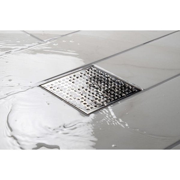 Designlineâ¢ 4 in. x 4 in. Square Drain Square Grate