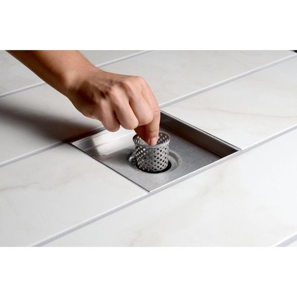 Designlineâ¢ 6 in. x 6 in. Square Drain Square Grate
