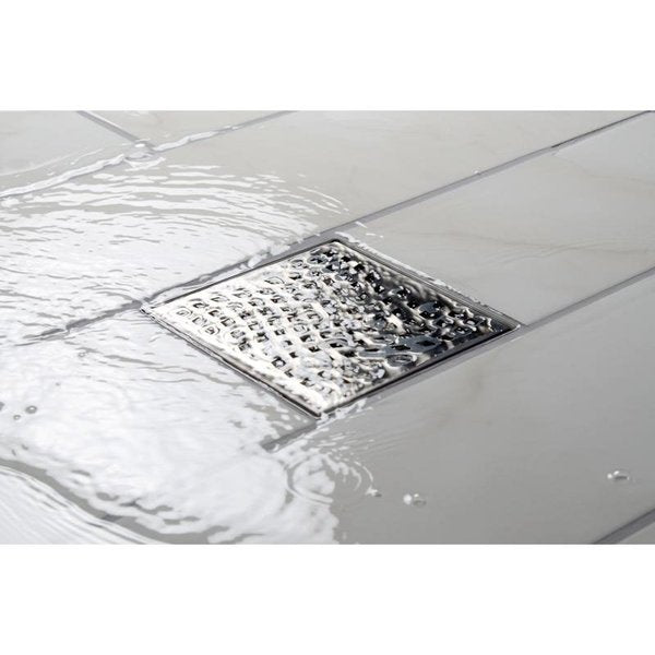Designlineâ¢ 6 in. x 6 in. Square Drain Wave Grate