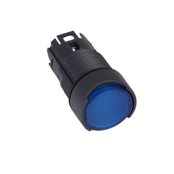 Blue flush illuminated pushbutton head 0