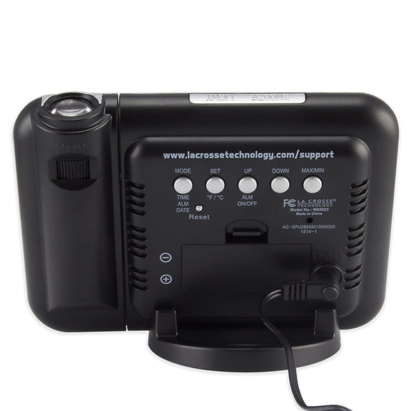 Projection Alarm Clock, Indoor Temp
