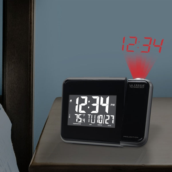 Projection Alarm Clock, Indoor Temp