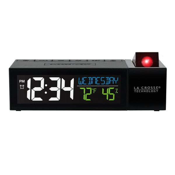 Pop-Up Bar Projectn Alarm Clock, USB Port
